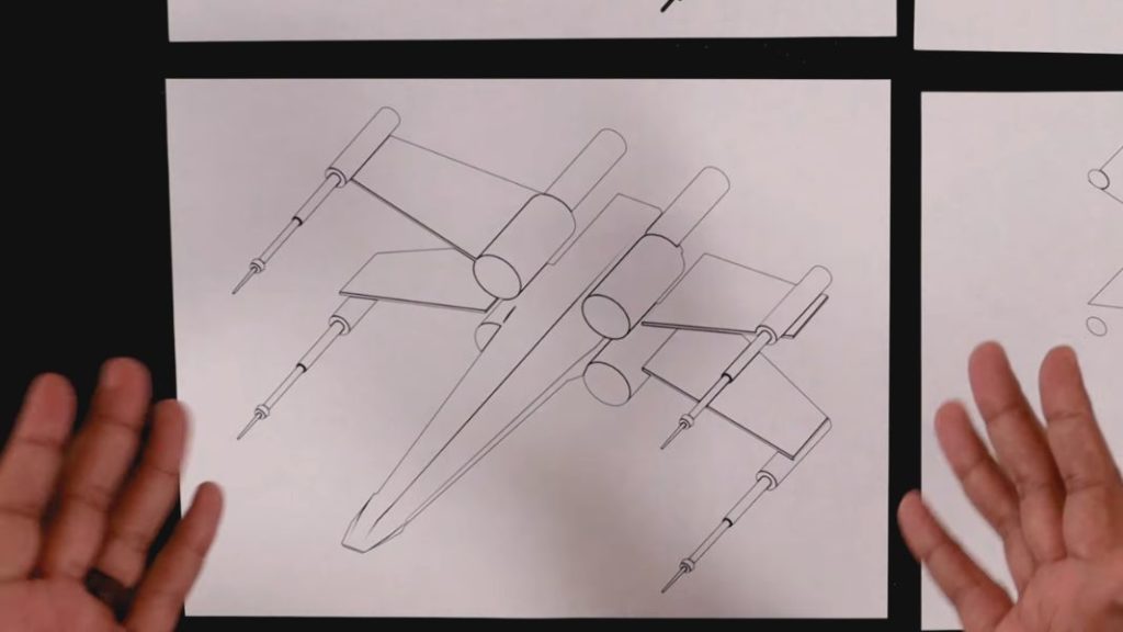 イラスト講座 誰でも出来るxウィングの描き方とは スターウォーズ特集 ゆるっと絵描きハウス